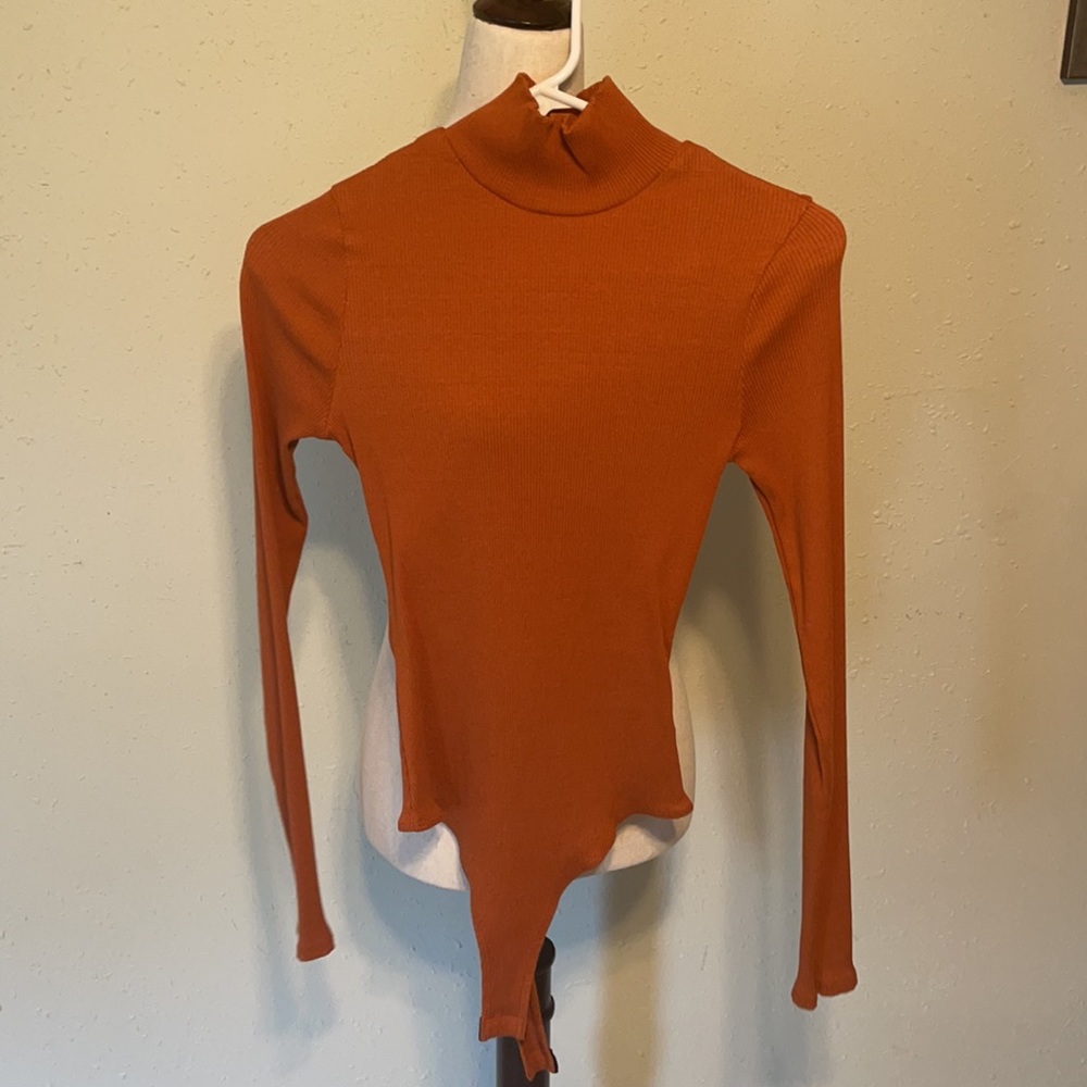 LULUs Orange Bodysuit